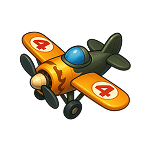 Orange plane 4